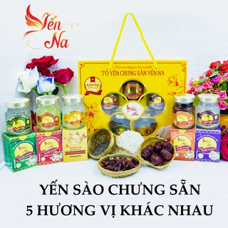 Combo 1 set/5 hũ - Yến Tươi Thanh Trùng Yến Na - Làm từ Tổ Yến Khánh Hòa