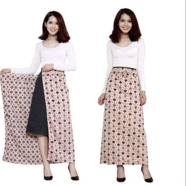 [Big size] Váy Chống Nắng dài 90cm vòng eo tối đa 90cm Thun Cotton Siêu Cao cấp 2 Lớp + 2 Mặt, Có Túi Tiện Lợi