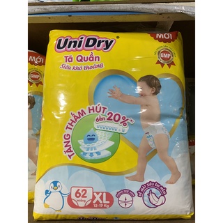 [MẪU MỚI]  Tã quần Unidry gói M74/L68/XL62