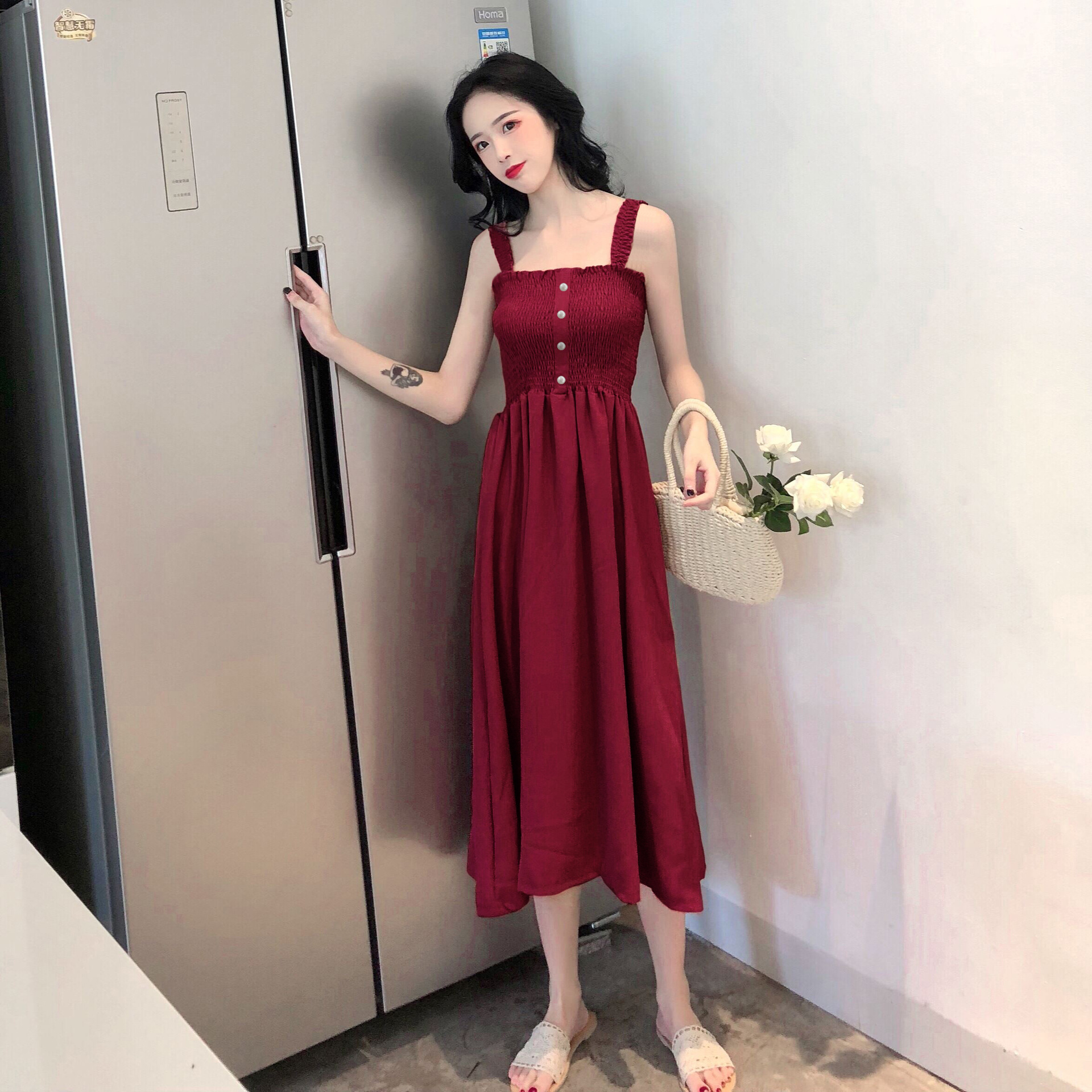 Thời trang mùa hè mới năm 2021 váy dài nữ gợi cảm | BigBuy360 - bigbuy360.vn