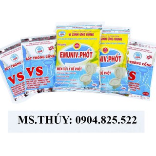 Combo 2 gói men bể phốt và 3 gói bột thông cống - tk 40%