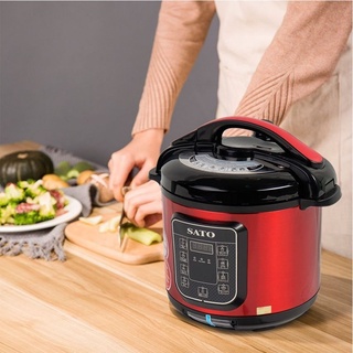 Nồi áp suất điện tử đa năng sato 6as013 - dung tích 6.0l - bảo hành 12 tháng