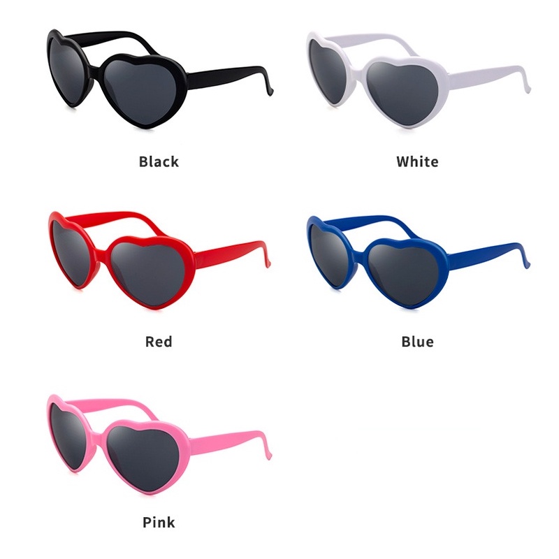 Mắt kính phối gọng hình trái tim thời trang cho nam nữ