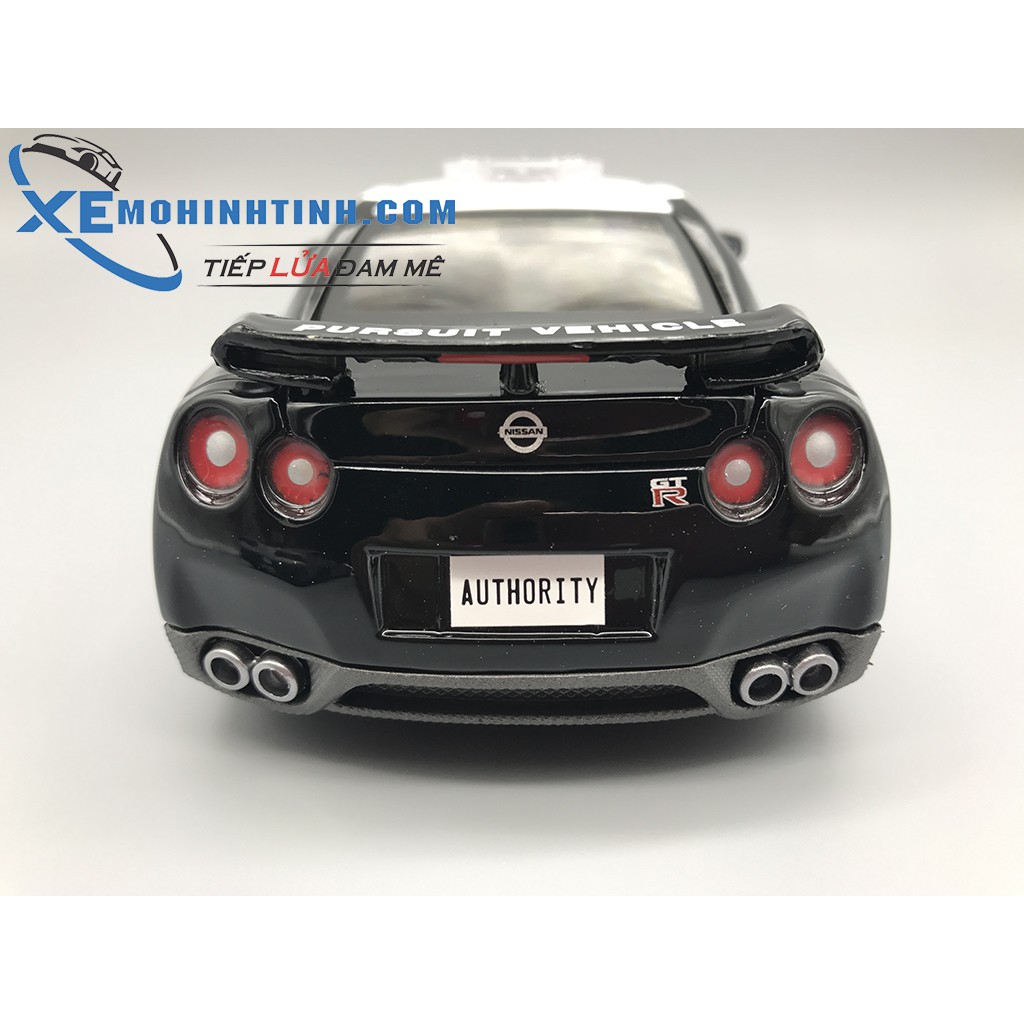 Xe Mô Hình Nissan Gt-R(R35) Police 2009 1:24 Maisto (Trắng)