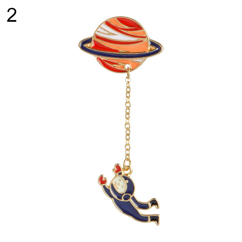 Trâm cài áo hình hành tinh sáng tạo thời trang