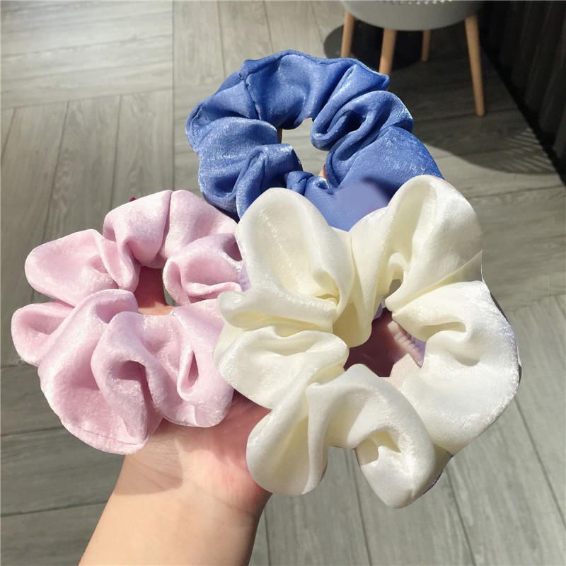 [Mã FASHIONCB231 hoàn tối đa 30K xu đơn 99K] Dây cột tóc, buộc tóc vải scrunchies dễ thương nhiều màu | BigBuy360 - bigbuy360.vn