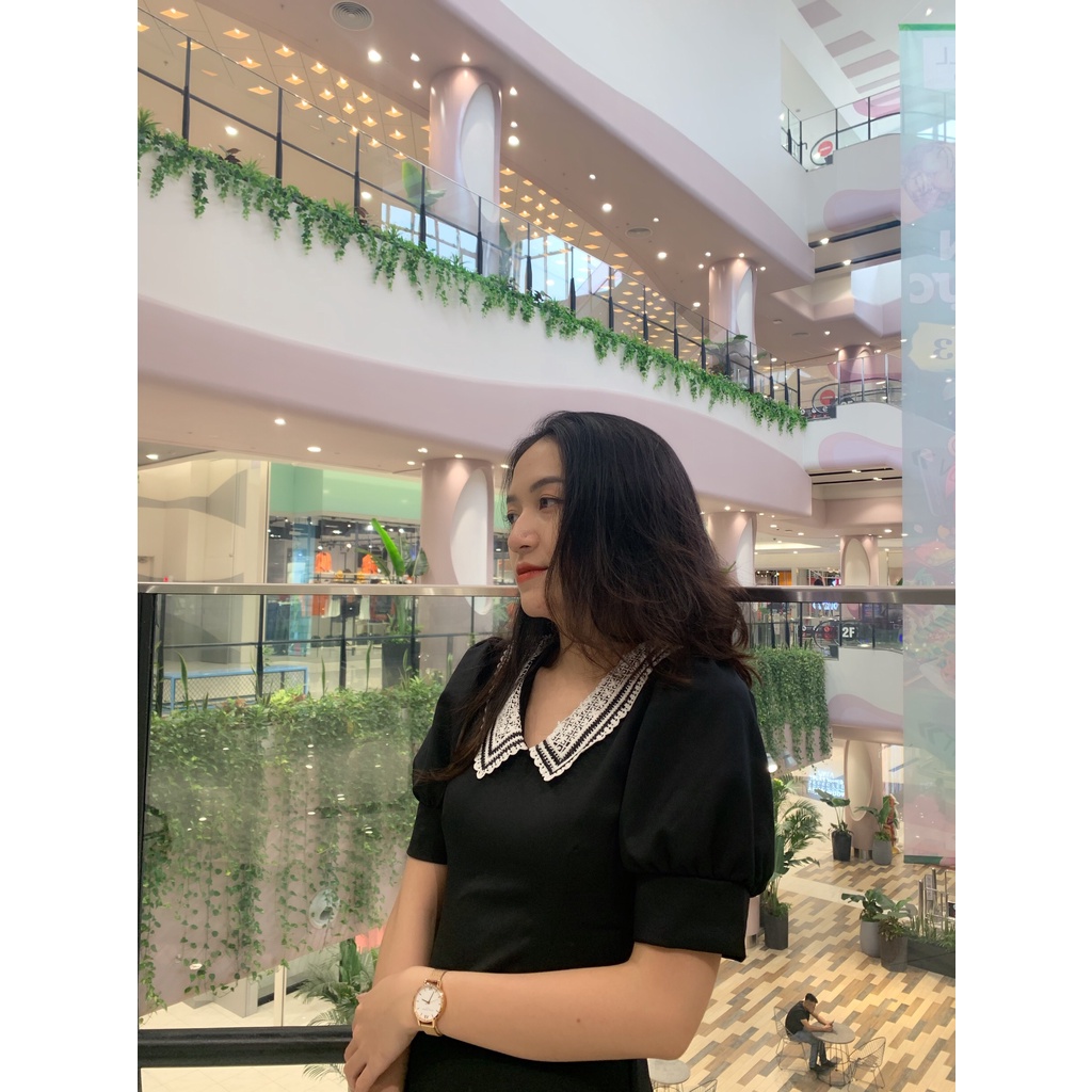 "Váy đen cổ ren - VH2 | BigBuy360 - bigbuy360.vn