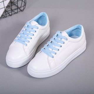 Giày sneaker nữ đế bệt giả da