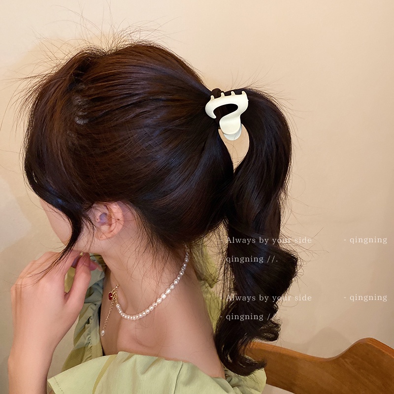 DREJEW Kẹp Tóc Càng Cua Lưng Cá Mập Bằng Acrylic Cỡ Nhỏ