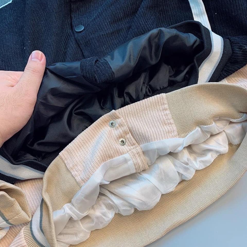 [Chất Siêu Đẹp] Áo Khoác Bomber Nhung Kaki 2 lớp Chữ CHOOSE Chống nắng Phù Hợp Nam và Nữ