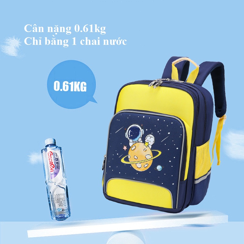Cặp đi học chống nước chống gù cho bé gái bé trai cấp 1 cấp 2, balo đi học cho bé tiẻu học