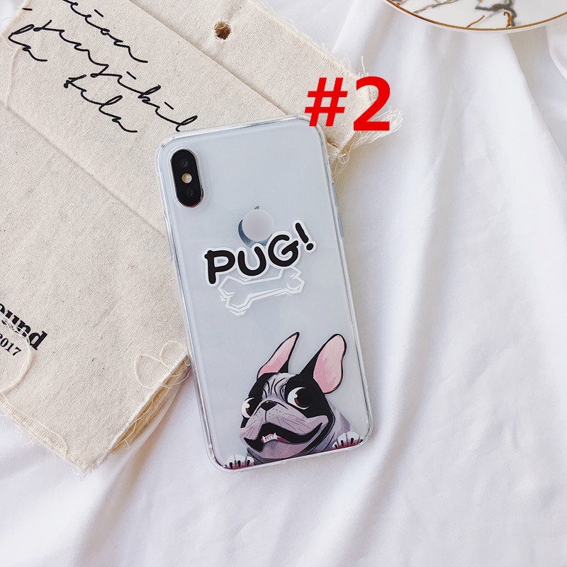 Ốp iPhone họa tiết cún pug silicon cho 11/11pro/11promax/6/7/8/plus/splus/x/xs/xr/xsmax/12/12pro max/13/13pro max-t61