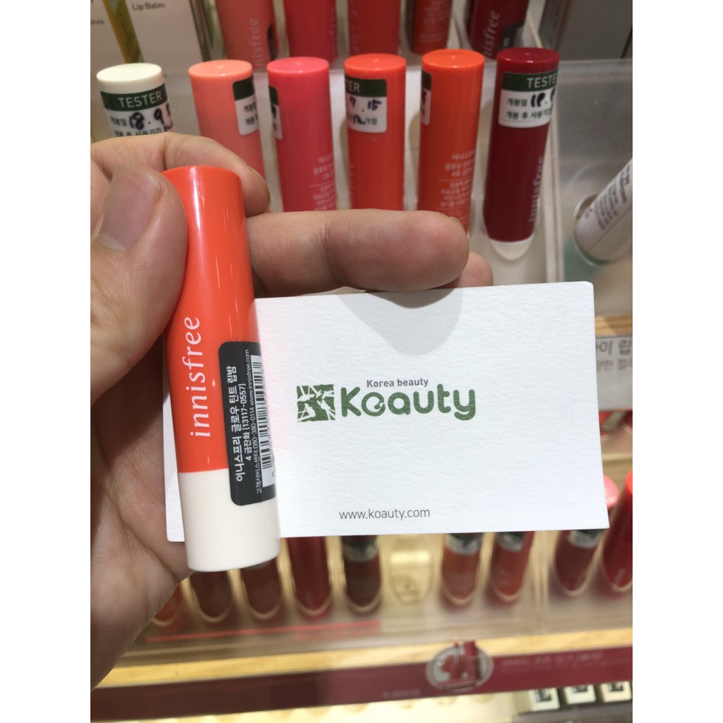 Son dưỡng có màu Innisfree Glow Tint Lip Balm 3.5g