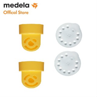 Phụ kiện máy hút sữa | Medela combo 2 van vàng + 2 van trắng - dùng cho máy Pump, Swing, Mini electric, Harmony