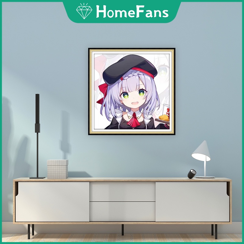 Bộ Tranh Đính Đá 5D Tự Làm 30x30cm / 40x40cm / 50x50cm Hình Nhân Vật Hoạt Hình Trang Trí Nhà Cửa