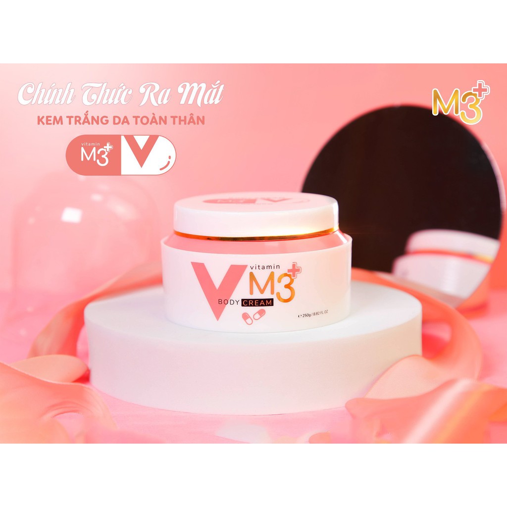 Body Vitamin Cream M3+ 250g - Trắng Da Toàn Thân