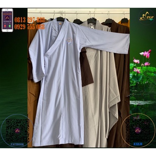Áo Tràng Silk Phật Tử (vải siêu mát)