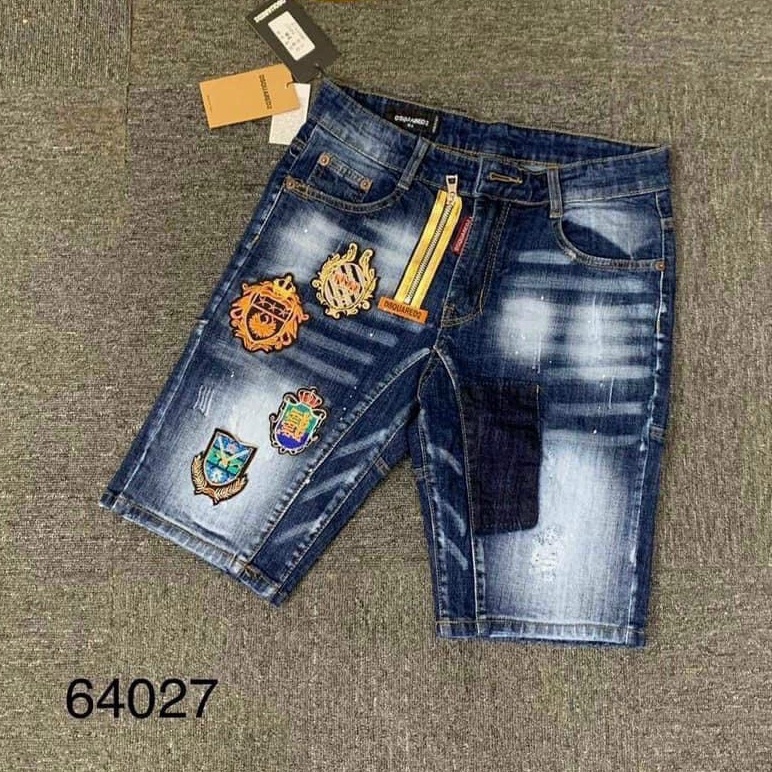 Quần short JEAN nam cao cấp mẫu mới trắng rách chất bò form đẹp chuẩn vải dày- AHFASHION