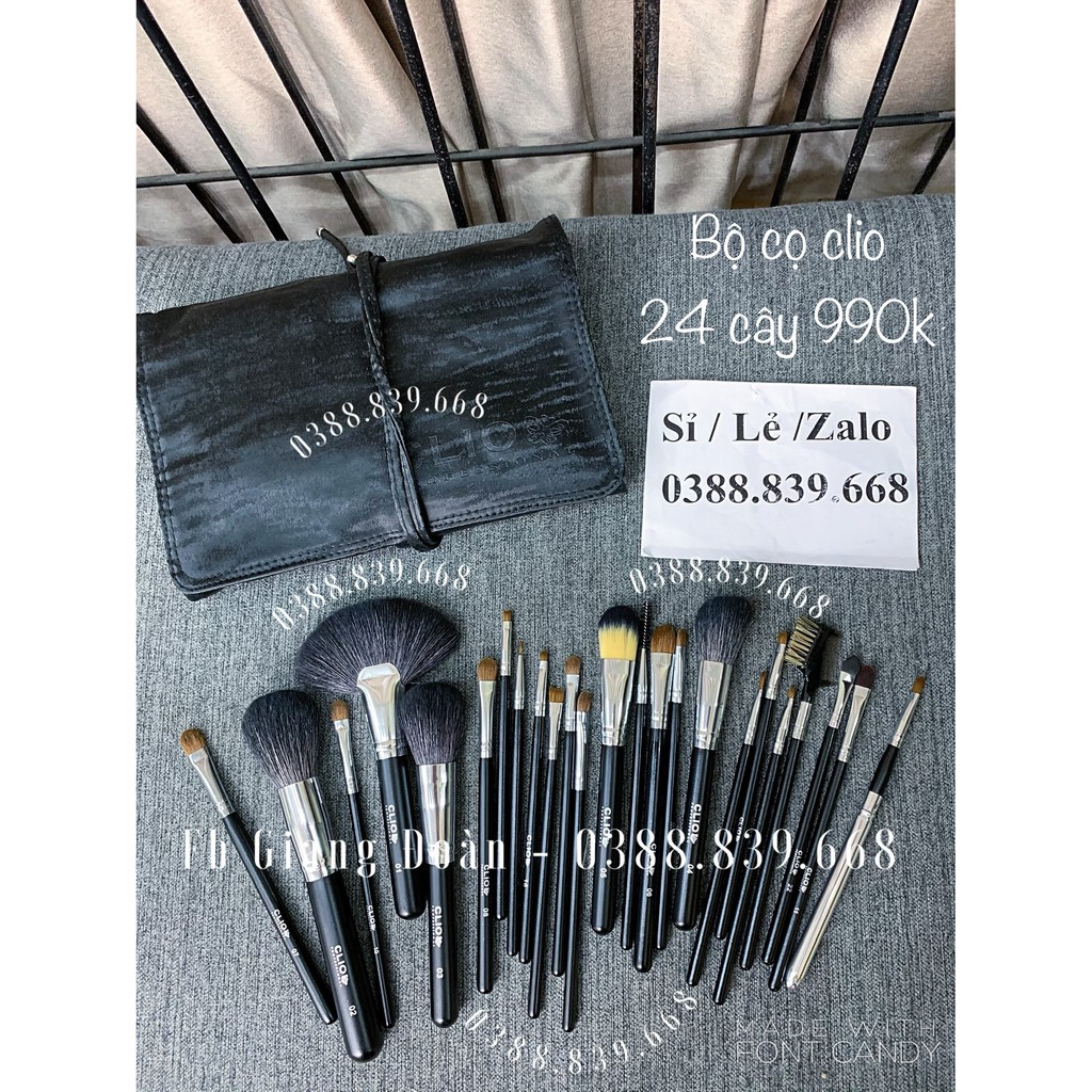 Bộ Cọ Clio 24 Cây Lông Thú Siêu Mềm