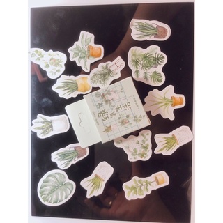 Set 45 sticker miếng dán trang trí hình cây
