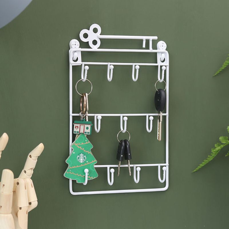 Giá đỡ 11 móc giữ chìa khóa gắn tường sang trọng