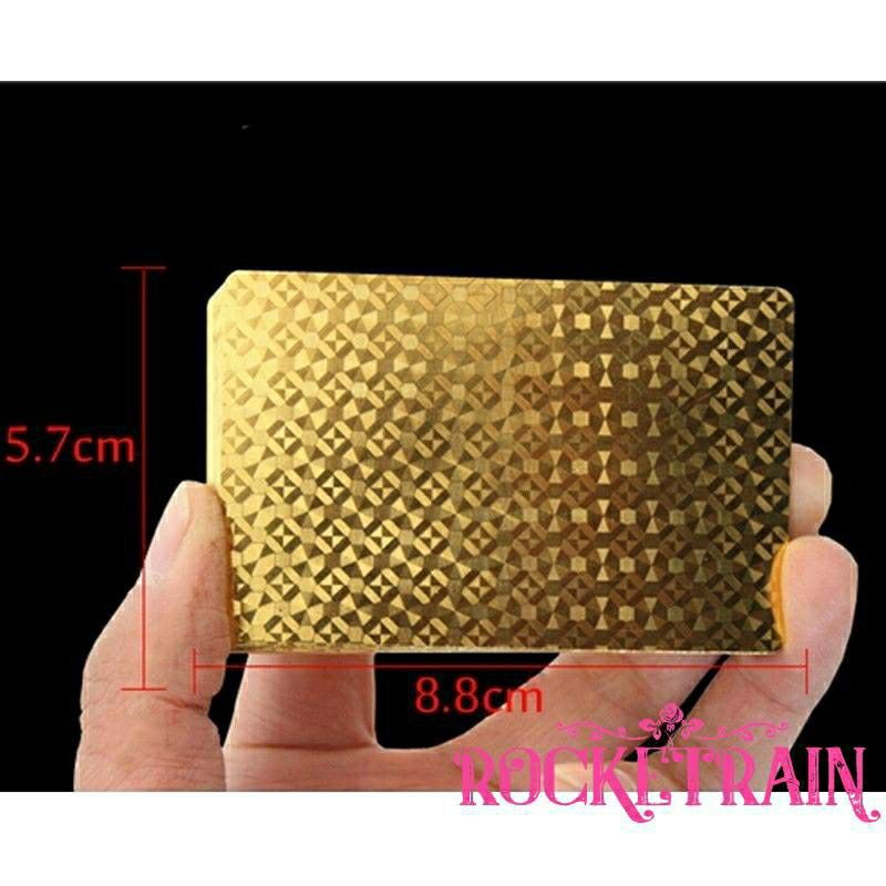 Bộ bài tây mạ vàng 24k - hàng đẹp