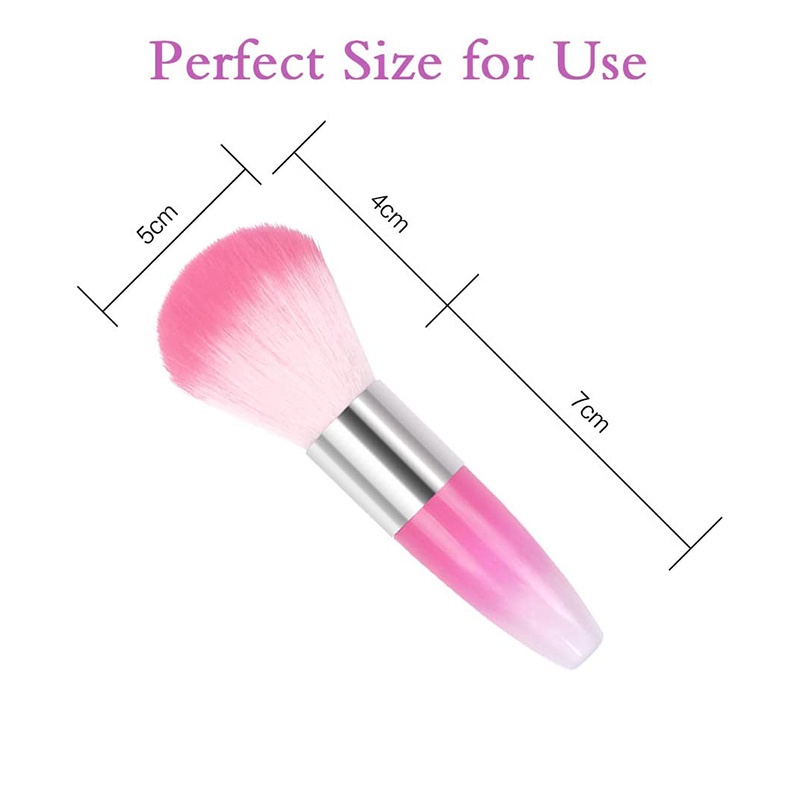 1 Cọ Vệ Sinh Móng Tay Acrylic &amp; UV Mềm Mại Nhiều Màu Sắc