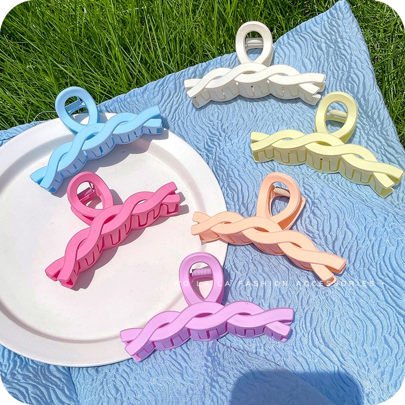 Kẹp tóc cỡ lớn bằng nhựa acrylic xinh xắn dành cho nữ