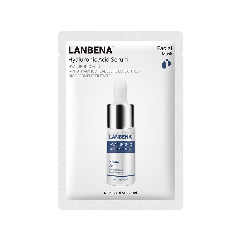 (Hàng Mới Về) Mặt Nạ Hyaluronic Acid Dưỡng Ẩm Làm Trắng Da Lanbena | BigBuy360 - bigbuy360.vn