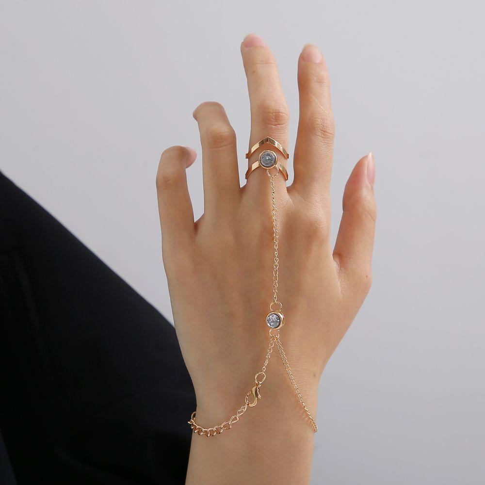 Vòng Tay Dây Xích Nhiều Lớp Có Thể Điều Chỉnh Phong Cách Bohemia Cho Nữ