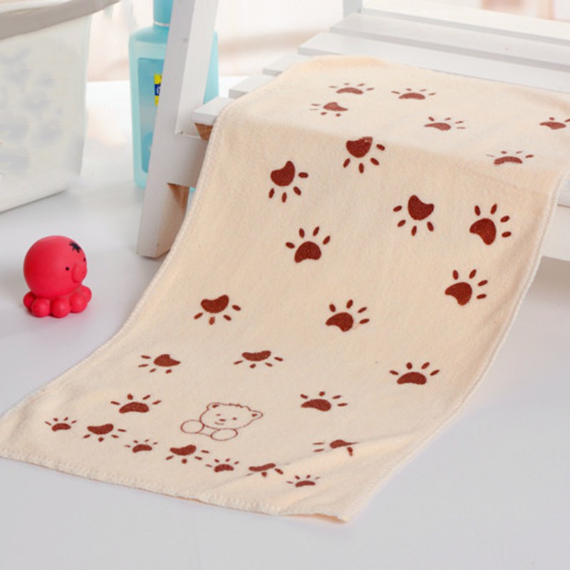 Khăn tắm vải cotton thấm hút nước nhanh chóng in họa tiết dễ thương nhiều kiểu tùy chọn dành cho trẻ em