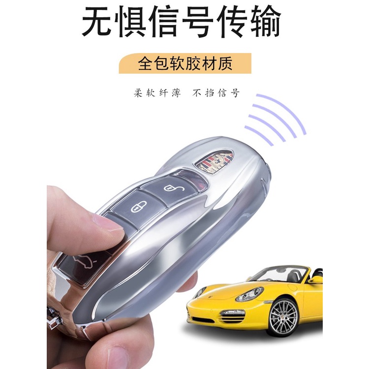 Vỏ Bảo Vệ Chìa Khóa Xe Hơi Porsche Cayenne macan 911 Panamera 718 Macro