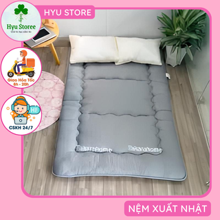 Nệm topper xuất Nhật 7cm không xẹp nệm gấp nhiều size 1m 1m2 1m4 1m6 1m8  nệm đa năng nệm gấp 3
