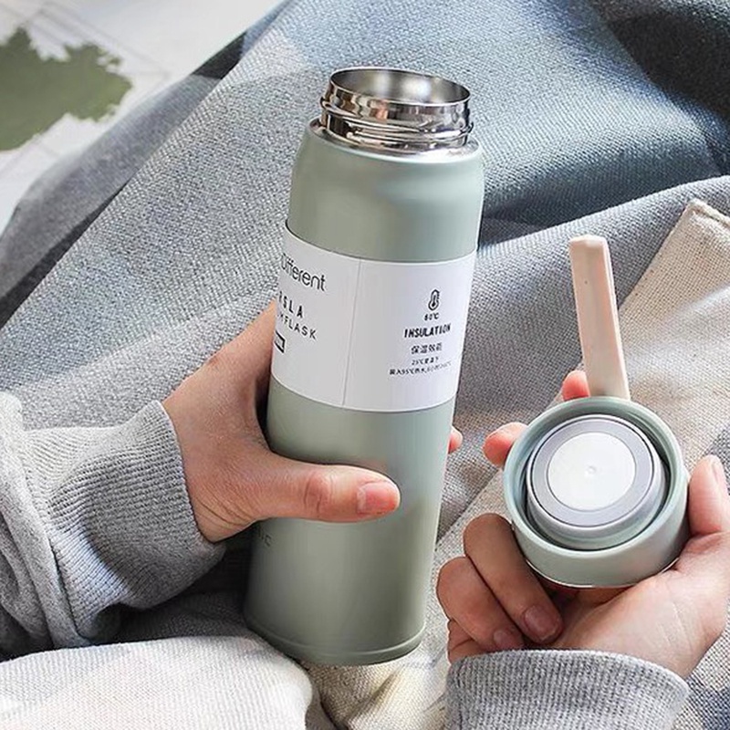 Bình giữ nhiệt CLASSIC thể tích 450ML giữ nóng/lạnh trên 8 tiếng có quai xác tiện dụng, thời trang  BN36