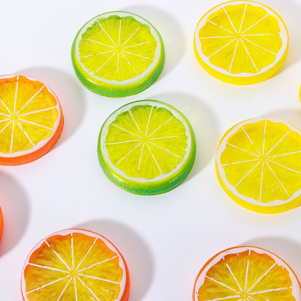 CONOPERY Mô Hình Lát Chanh Nhân Tạo Bằng Pvc Nhiều Màu Dùng Trang Trí Nhà Bếp / Làm Đạo Cụ Chụp Ảnh