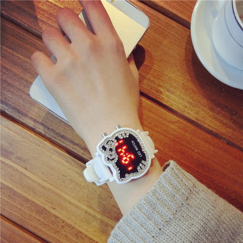 Đồng Hồ Điện Tử Hình Hello Kitty Đính Đá Cho Nữ | BigBuy360 - bigbuy360.vn