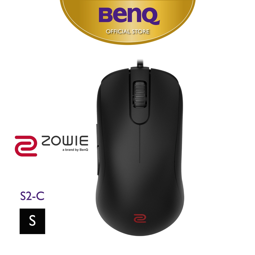 Chuột gaming Esports BenQ ZOWIE S2-C (S) cảm biến 3360 với cáp Paracord, bánh lăn 24 nấc