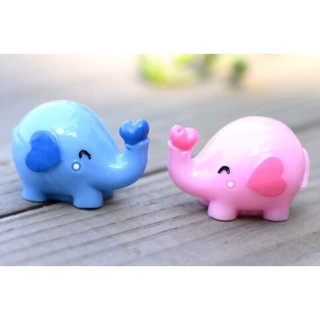 Couple voi hồng, xanh trang trí tiểu cảnh❤️