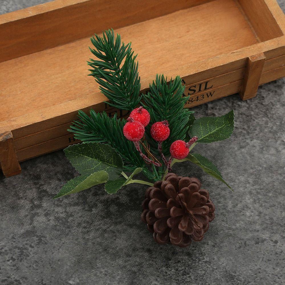 Set 4 Nhánh Quả Mọng Đỏ Trang Trí Cây Thông Noel