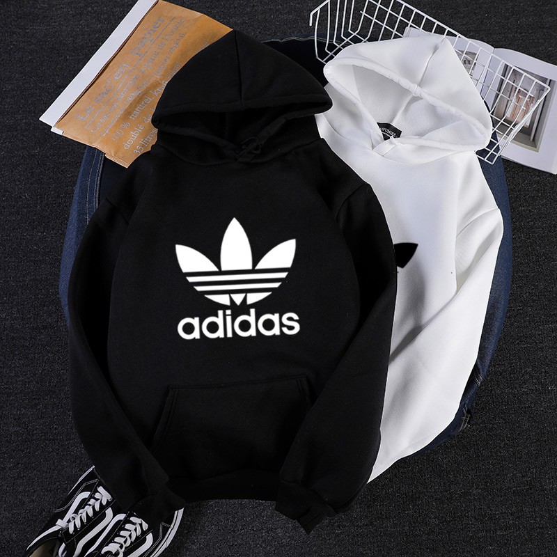 Áo hoodie adidas dáng suông chất lượng cao thời trang cho nam