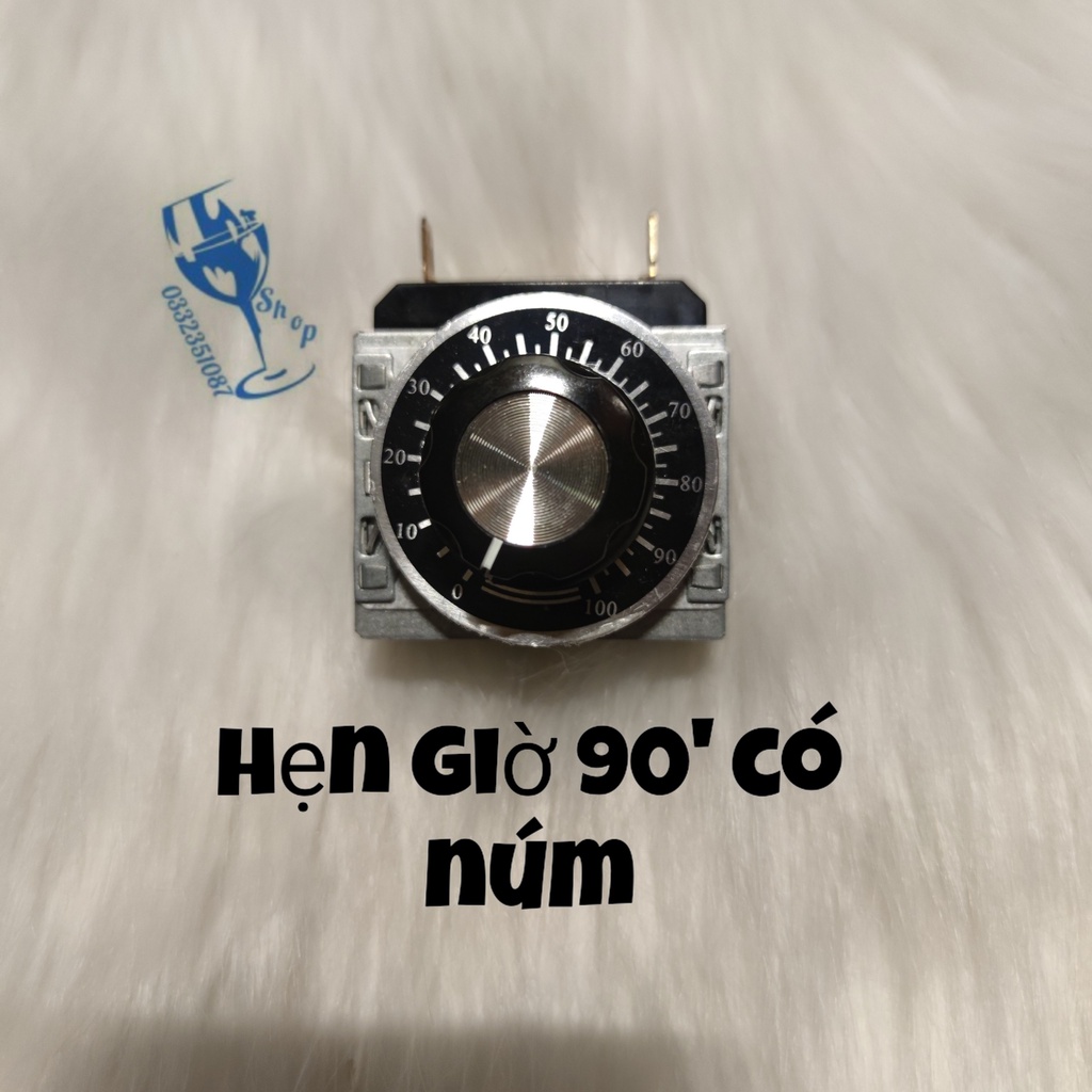 bộ hẹn giờ cót 90' có núm và vạch chia 0-100