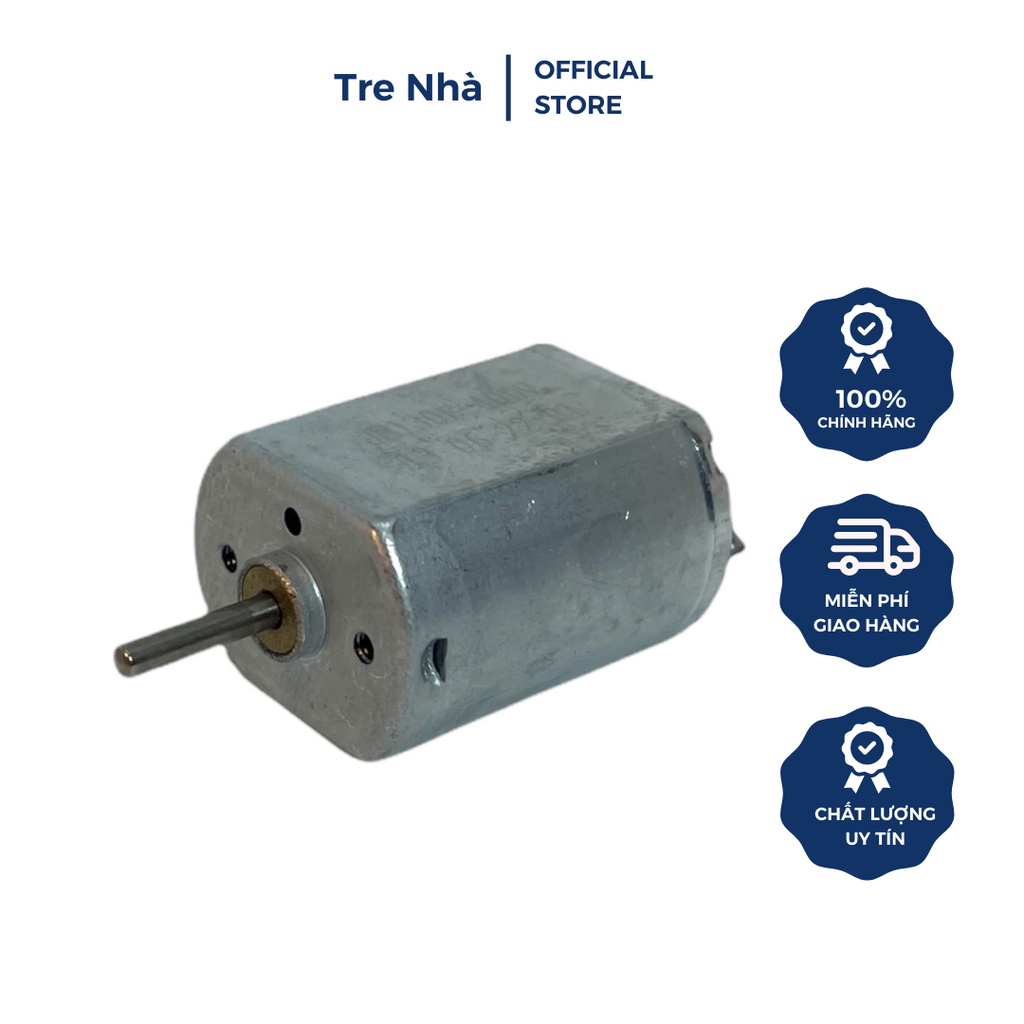 Động cơ Micro 130 DC12V 5400 vòng / phút Cổ góp kim loại quý + chổi than tuổi thọ cao