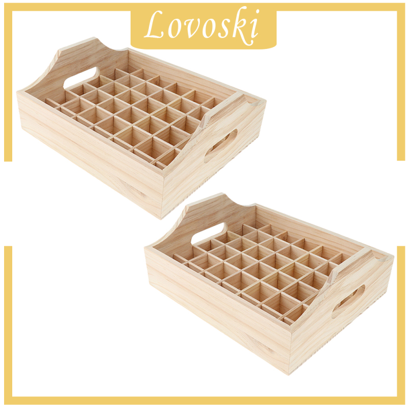 Set 2 Đế Gỗ Trưng Bày 42 Lọ Tinh Dầu 5 10 15 20ml