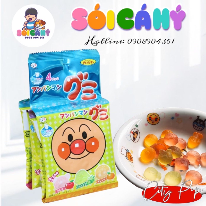 ⚡️ Kẹo dẻo trái cây chống sâu răng Anpanman Nhật Bản⚡️