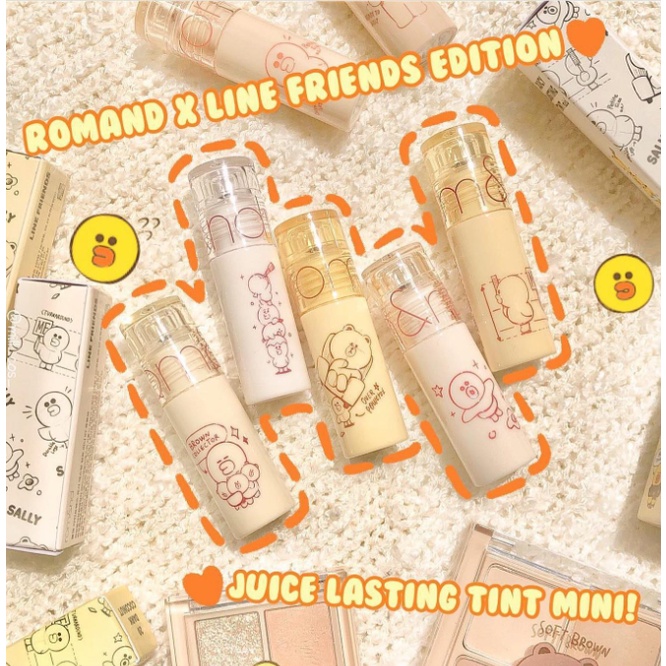 Son bóng 𝐑𝐨𝐦𝐚𝐧𝐝 𝐱 𝐋𝐢𝐧𝐞 𝐅𝐫𝐢𝐞𝐧𝐝𝐬 Juicy Tint MINI (2g) sale 70%