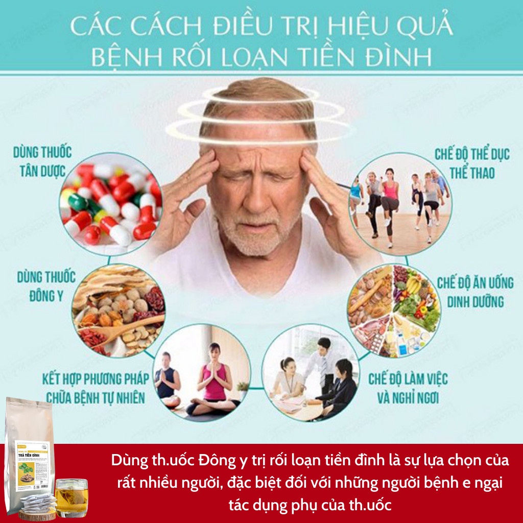[Tiền đình hoa mắt] Trà tiền đình Calen giảm ù tai, ngất xỉu ,hoa mắt chóng mặt, suy nhược, thông hoạt khí huyết bịch 30
