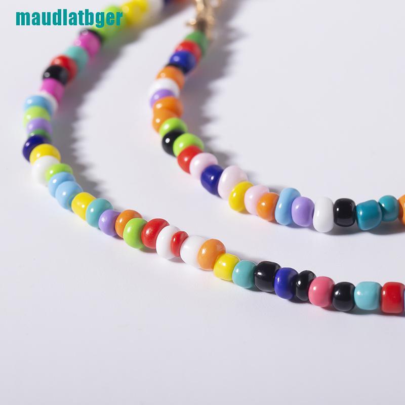 Vòng Cổ Choker Handmade Đính Hạt Ngọc Trai Nhiều Màu Cho Nữ