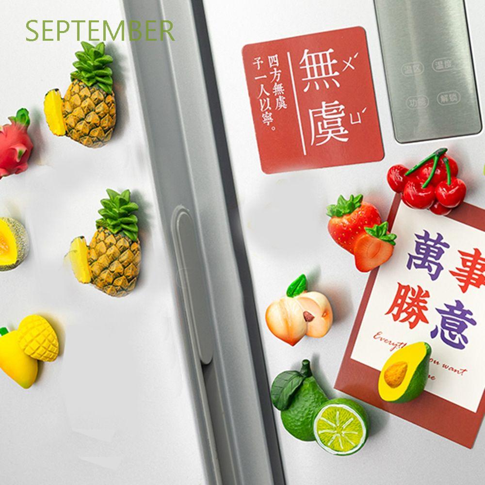 1 Nam Châm Dán Tủ Lạnh Hình Trái Cây Hoạt Hình Bằng Nhựa Resin