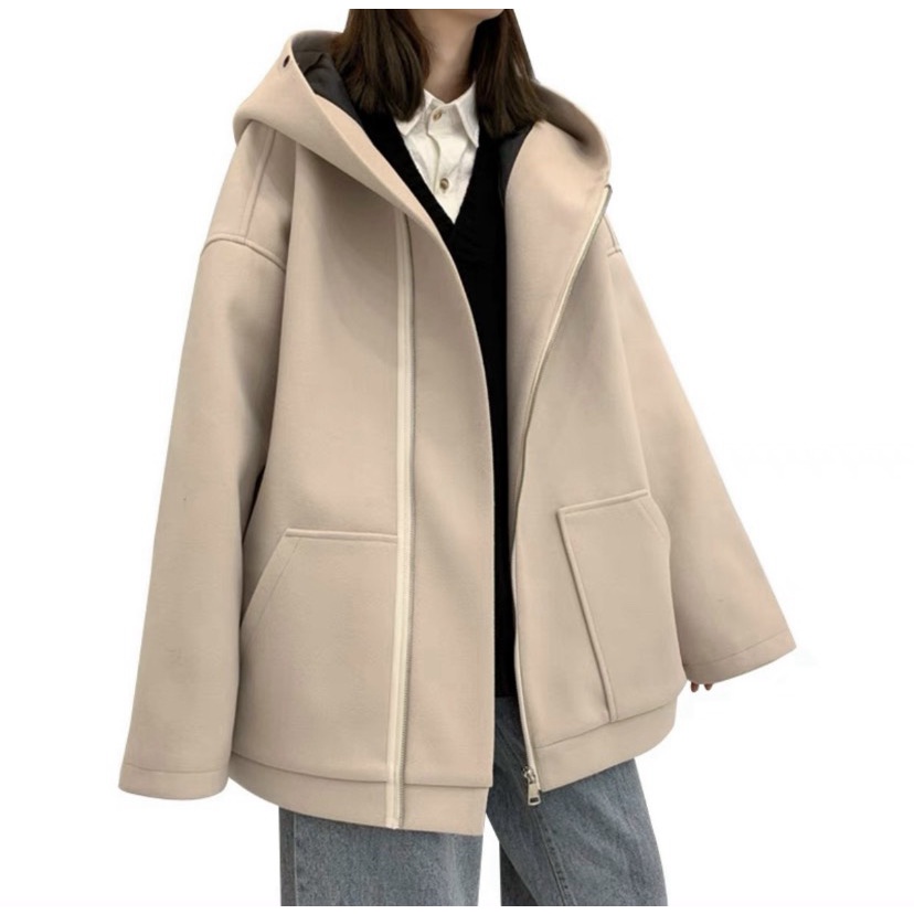 Áo Khoác Nỉ Nam Nữ 2 Lớp Trơn Kiểu Dáng Giả Vest Nón Cực To Chống Nắng Tốt U371 [NewUnisex]