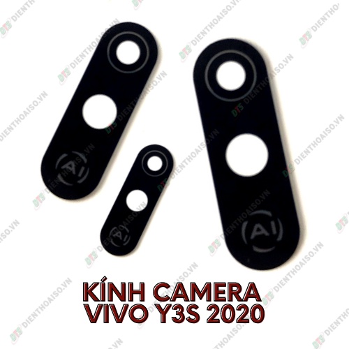 Mặt kính camera vivo y3s có sẵn keo